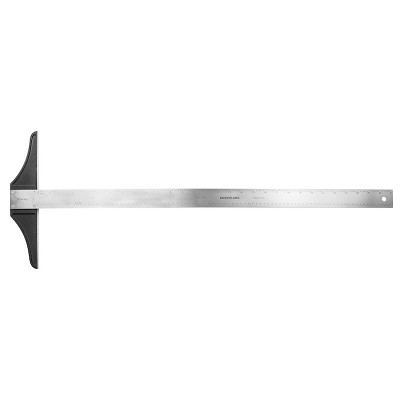 T-Square: stainless steel blade, graduate - inch/pica 30' 