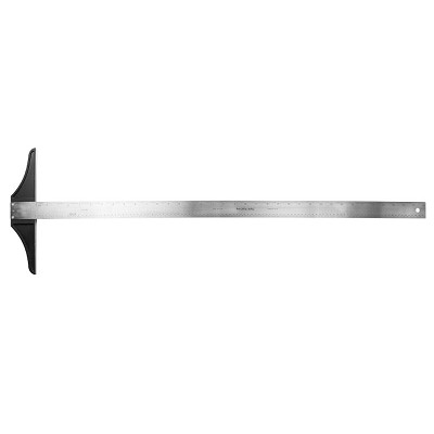 T-Square: stainless steel blade, graduate - inch/pica 36' 
