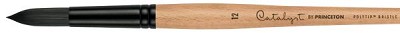 Princeton Catalyst Polytip Bristle Brush Round 8 Long Handle 