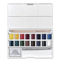 Winsor & Newton Cotman Watercolor Complete Pocket Set 16 Colors