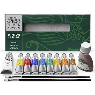 Winsor & Newton Winton Oil Color Paint Intro Color Set 21 mL Tubes 6 Colors 
