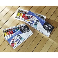 Artesian Studio Set Water Mixable Oil Paint 10 Tube Set With Brushes